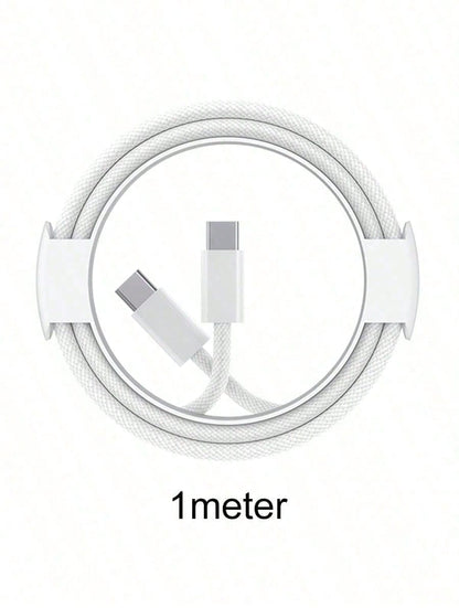 Apple USB-C Braided Charging Cable (1 Meter/2 Meter) Apple Genuine Charging Cable Apple Phone Original Charging Cable