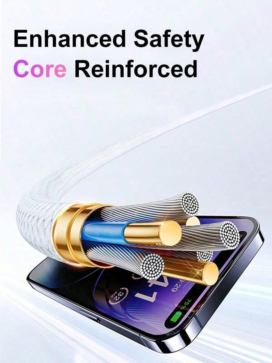 Apple USB-C Braided Charging Cable (1 Meter/2 Meter) Apple Genuine Charging Cable Apple Phone Original Charging Cable