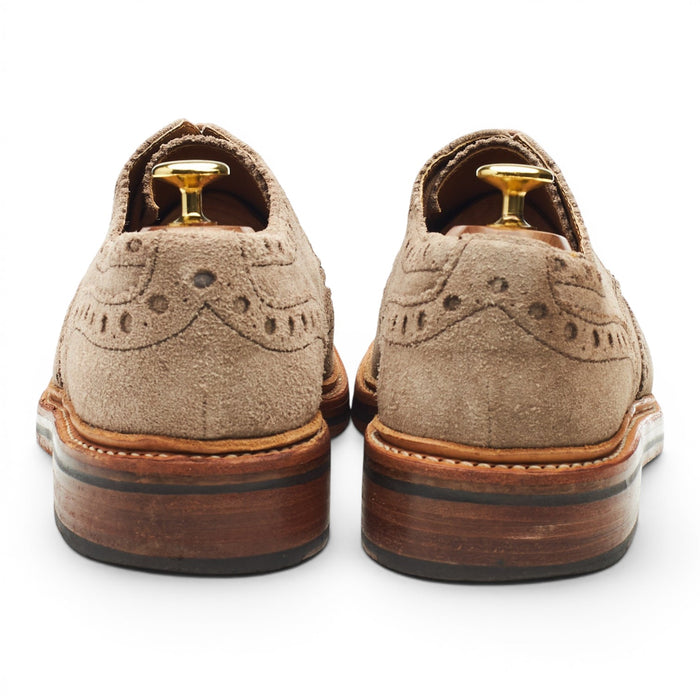 'Archie' Sand Suede Derby Brogues UK 8 G