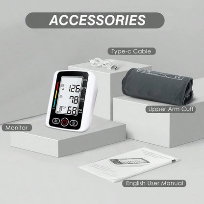 Arm Blood Pressure Monitor,Blood Pressure Machine, BP Monitor Automatic Upper Arm Digital With Blood Pressure Cuff For Home Use