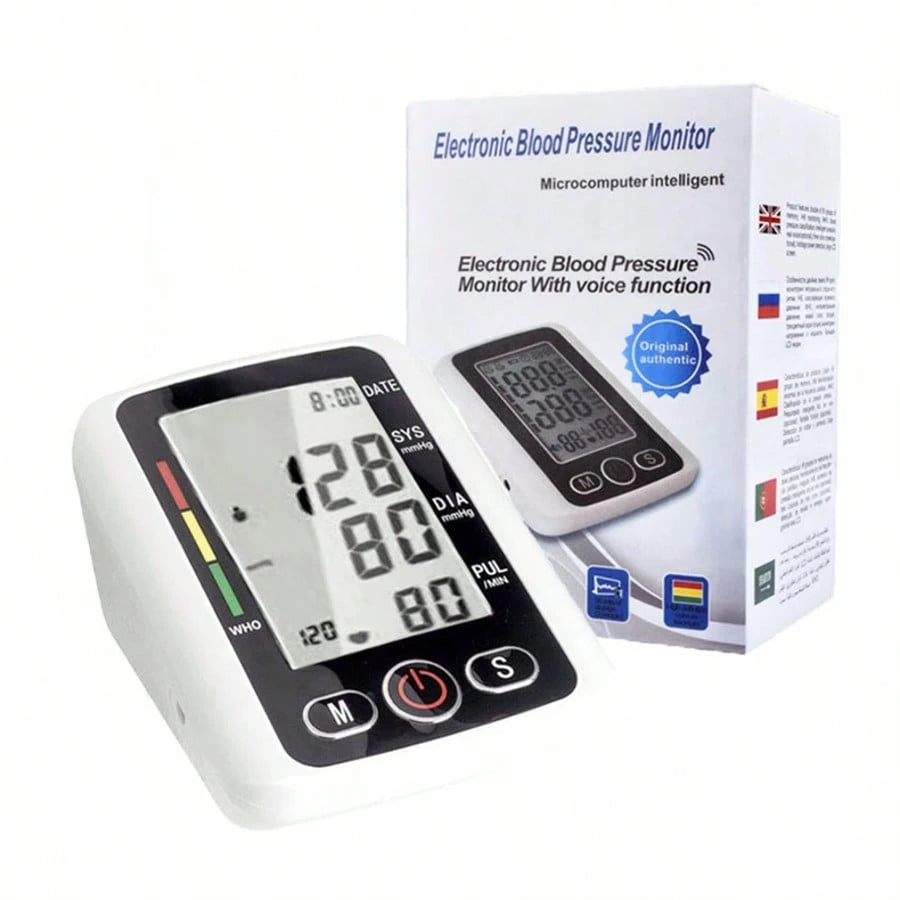 Arm Blood Pressure Monitor,Blood Pressure Machine, BP Monitor Automatic Upper Arm Digital With Blood Pressure Cuff For Home Use