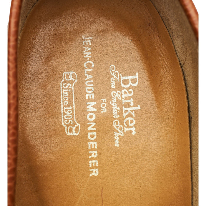 'Arran' Tan Brown Grain Leather Loafers UK 7.5 F