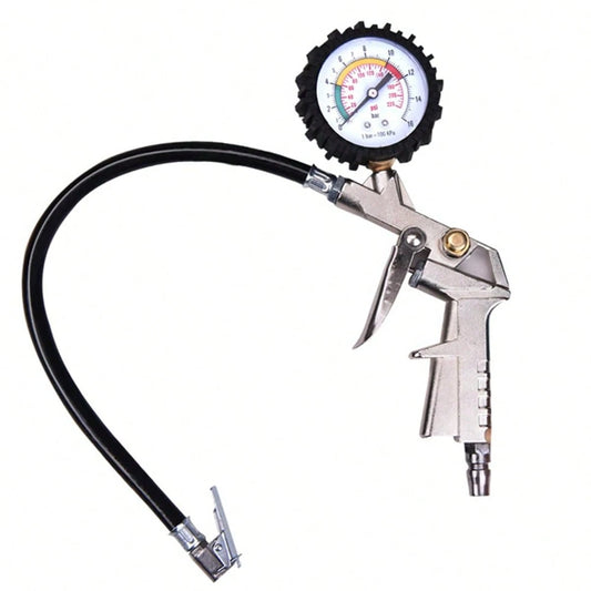 Automobile Tire Inflation Gauge, High-Precision Heavy-Duty Multifunctional Tire Pressure Gauge For Automobiles, Trucks, Motorcycles, And Compact Portable Automobile Tire Inflators, Suitable For Trucks