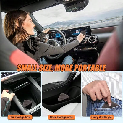Automotive Screen Cleaner, Ultra-Fine Fiber Car Interior Accessories Cleaning Pad, Reusable Car Touch Screen Cleaning Cloth, Square Car Screen Cleaning Supplies, Ultra-Fine Fiber Cleaning Cloth For Ca