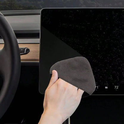 Automotive Screen Cleaner, Ultra-Fine Fiber Car Interior Accessories Cleaning Pad, Reusable Car Touch Screen Cleaning Cloth, Square Car Screen Cleaning Supplies, Ultra-Fine Fiber Cleaning Cloth For Ca