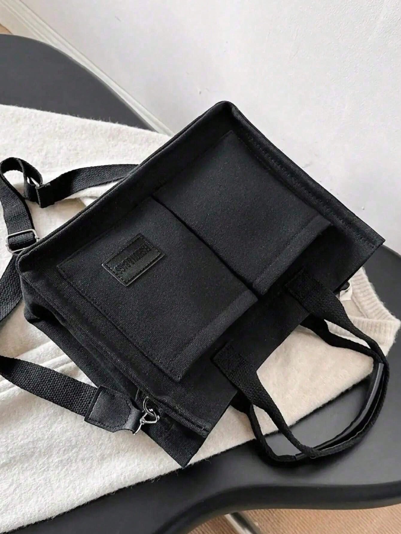 Autumn/Winter Fuzzy Corduroy Printed Practical Tote Bag, Shoulder Bag, Diaper Bag, Lunch Bag, Large Capacity Handbag, Briefcase