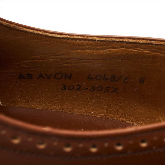 'Avon' Brown Leather Oxford Brogues UK 8 E