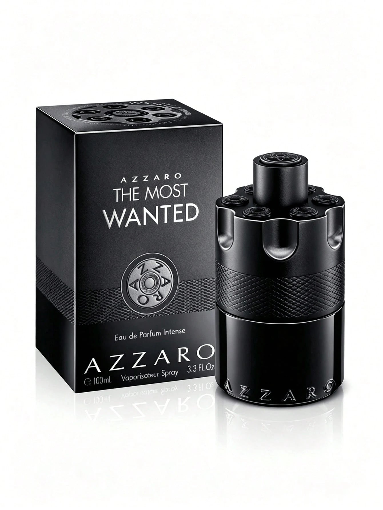Azzaro The Most Wanted Eau De Parfum Intense Spray For Men EDP Intense Perfume Perfumes 3.38oz/100ml Graduation Party Travel Camping Outdoors School Campus Trip Festivals Anniversary Winter Christmas