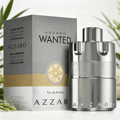 Azzaro Wanted Men EDT Perfume 100ml With Gift Box Long Lasting Spicy Woody Citrus Scent Silver Metal Cap Luxury Bottle Fragrance Gift For Men