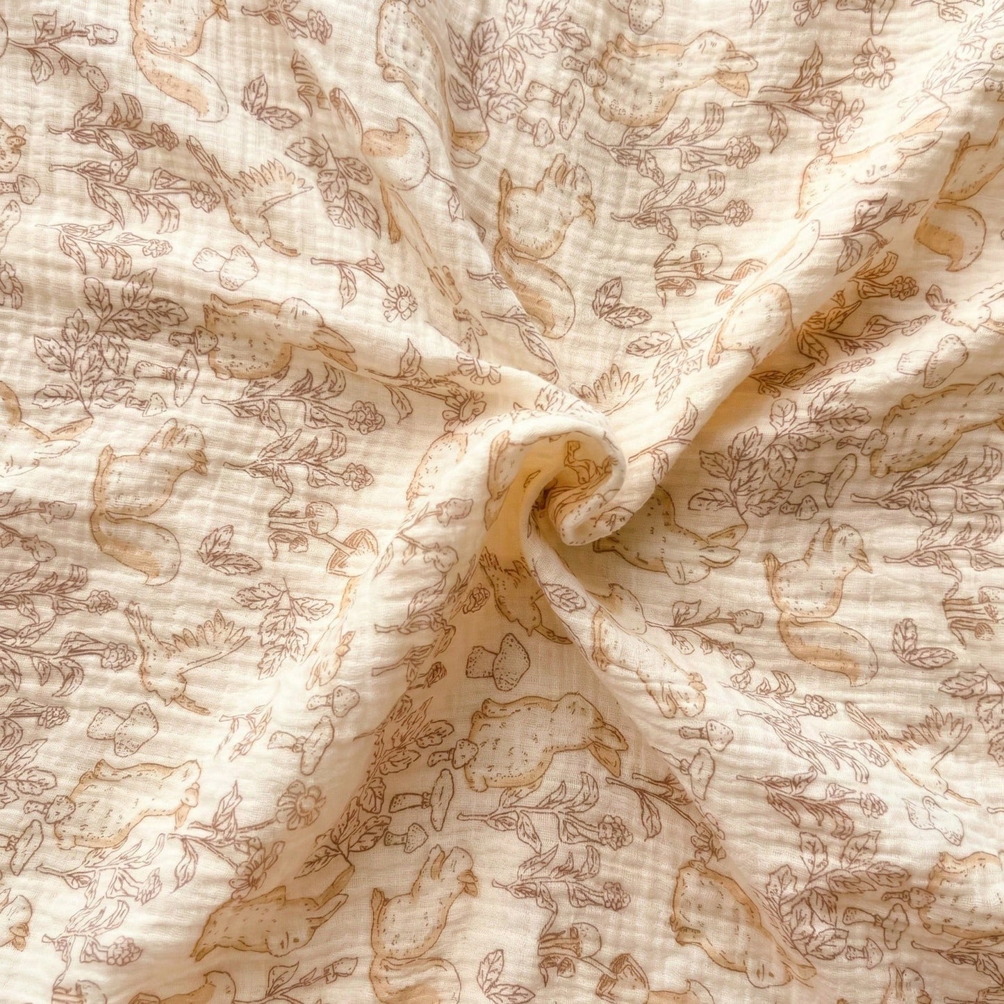 Baby Blanket For Boys Girls, Double Layer Soft Cotton Muslin Baby Blanket, 40" X 40" Lightweight Soft Crib Swaddle Blanket For Newborn Unisex