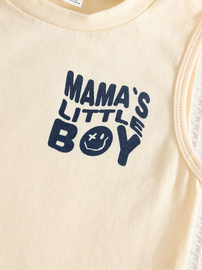 Baby Boy/Baby Boy 2pcs Spring/Summer Casual Cute Tank Top And Denim Shorts Set, Baby Boy Outfit Sets, Baby Boy Summer Clothes, Squishy, Jeans, Denim