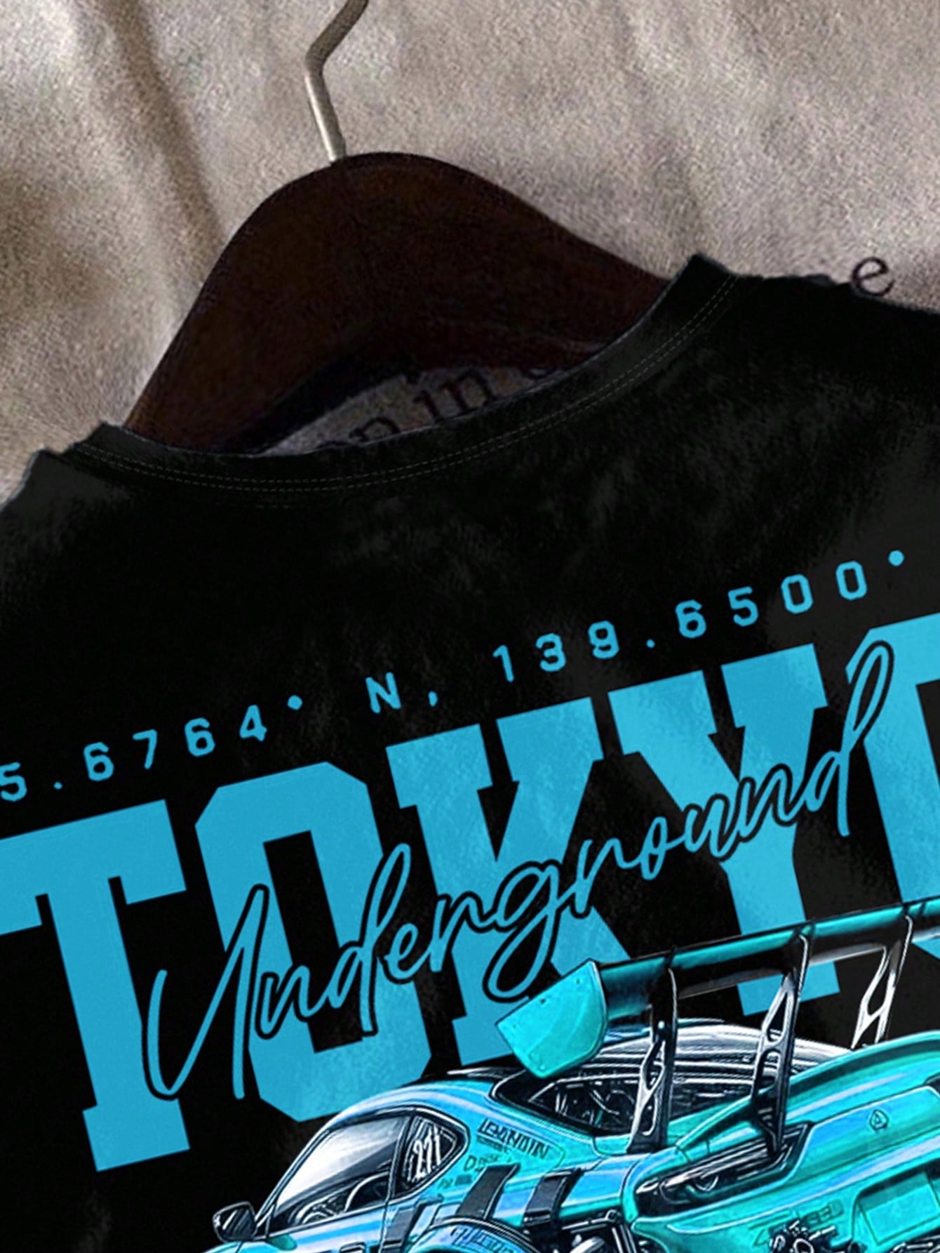 Baby Boy Casual Loose Comfortable Retro Car, Cartoon, Graffiti, English Letter Printed Short Sleeve Top, Suitable For Summer