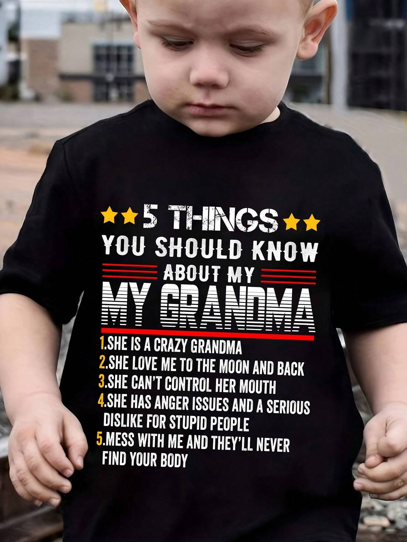 Baby Boy Casual Simple Letter Slogan Print Short Sleeve T-Shirt, Summer