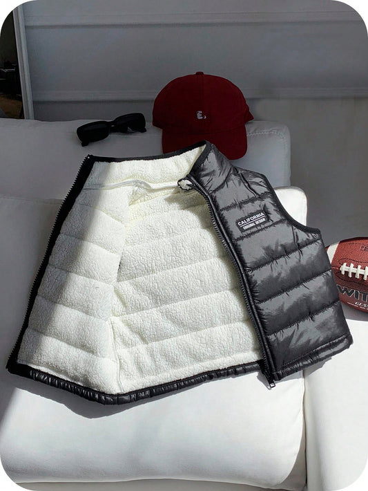 Baby Boy/Girl Casual Cute Versatile Thick Padded Padded Vest Jacket, Autumn/Winter Winter Vest Baby Boy Winter Clothes Fall