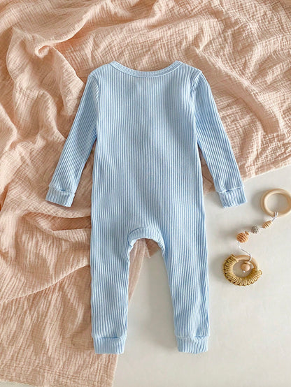 Baby Boy Long Sleeve Long Snug Fit Jumpsuit Loungewear