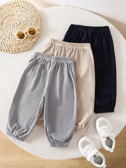 Baby Boy Pants Spring Autumn New Style Baby Boy Clothing Striped Long Pants Baby Fashion Sweatpants Casual Multi-Piece Set