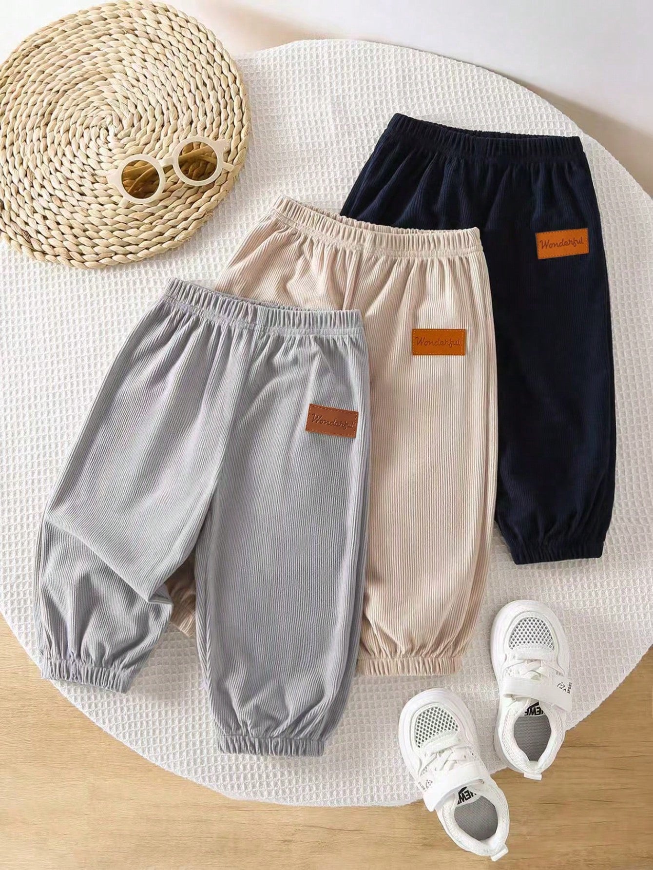 Baby Boy Pants Spring Autumn New Style Baby Boy Clothing Striped Long Pants Baby Fashion Sweatpants Casual Multi-Piece Set