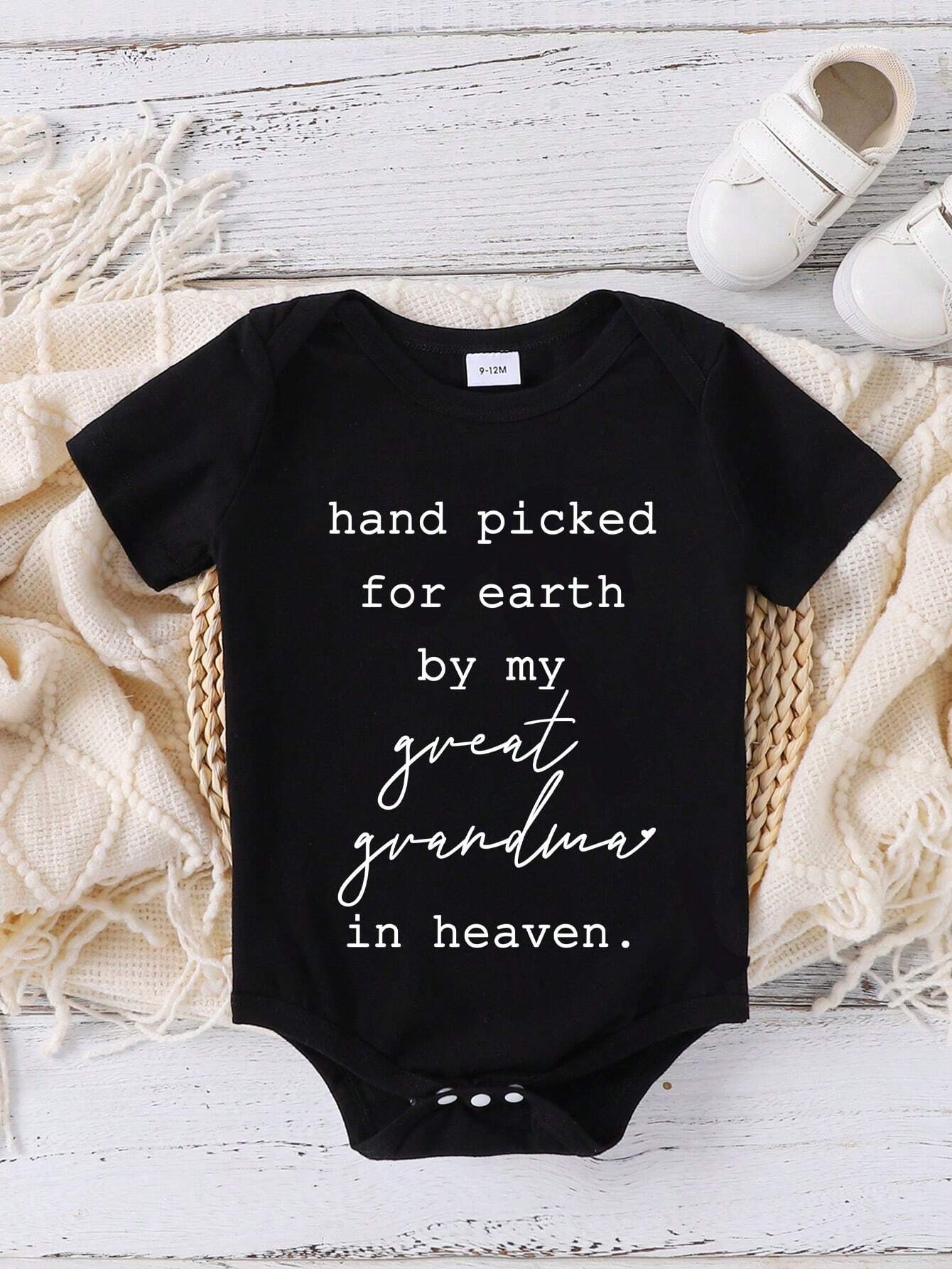 Baby Boys' Casual Letter Printed Short Sleeve Bodysuit, Summer