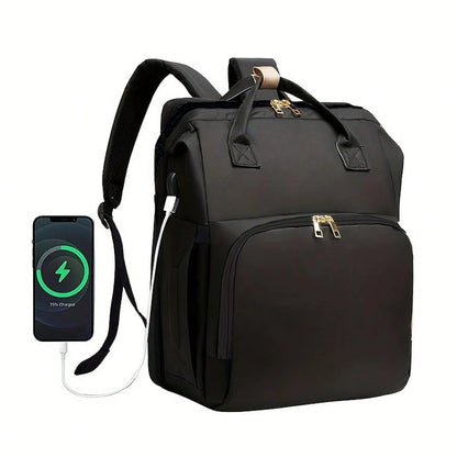 Baby Diaper Bag Backpack With Portable Changing Station, Waterproof Large Capacity Travel Bag With Changing Pad, Baby Stuff Organizer For Newborns