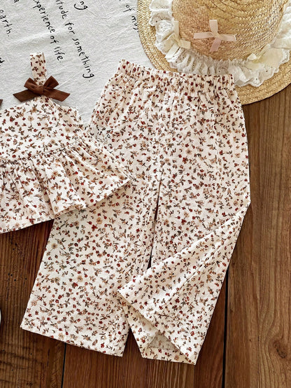 Baby Girl Babygirl Summer Cute Yellow Striped Camisole Top And Elastic Waist Pants Set