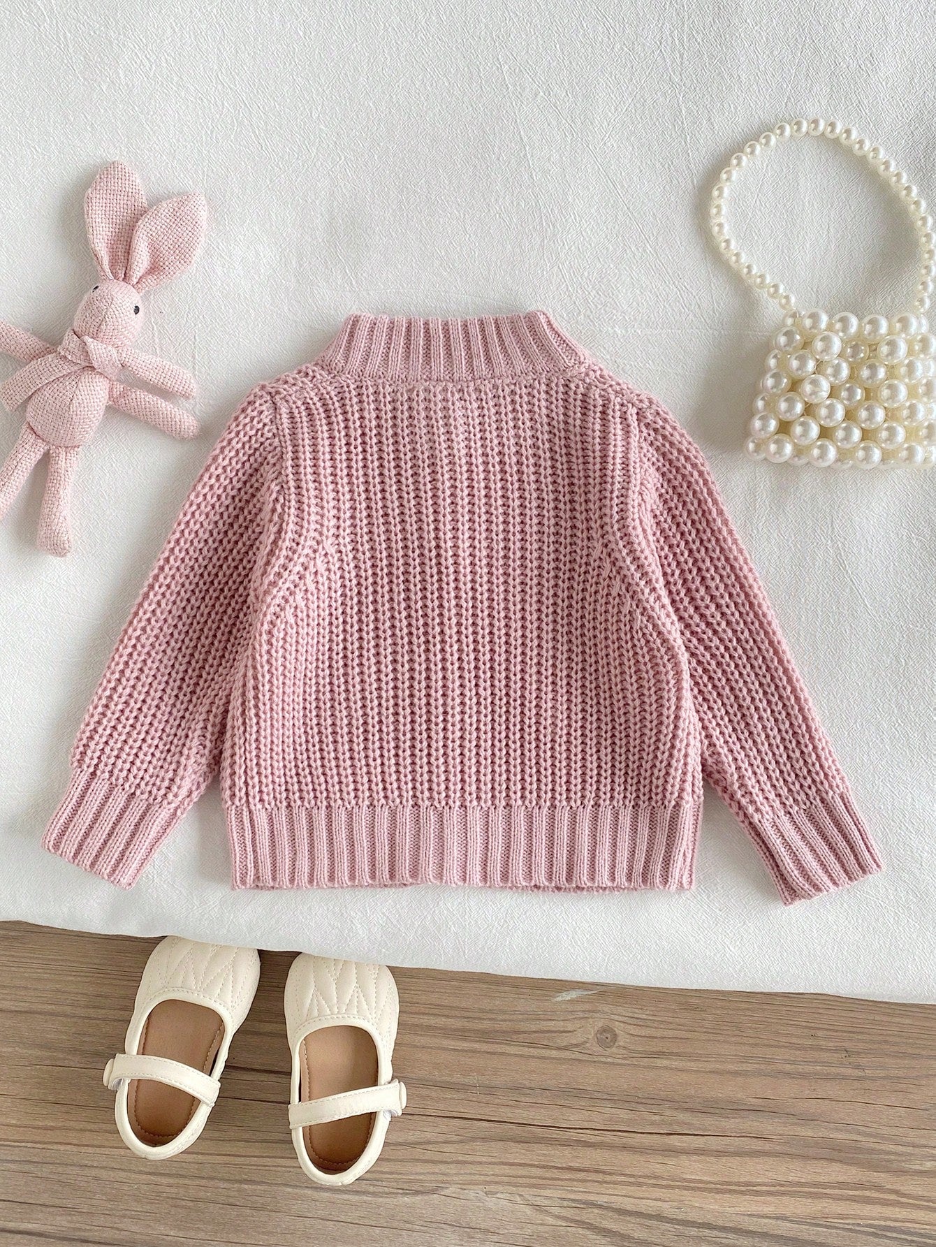 Baby Girl Bow Decor Cardigan
