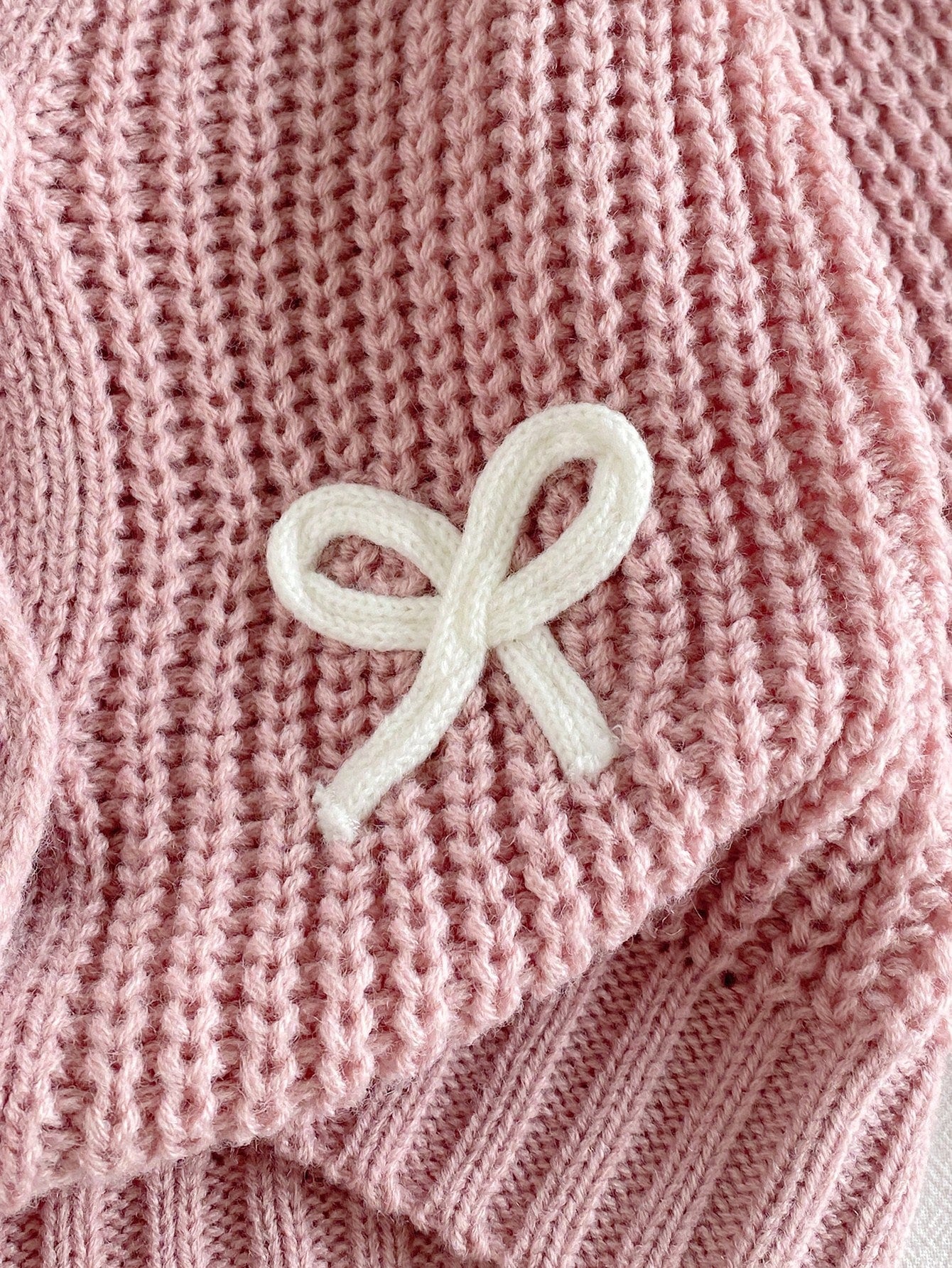Baby Girl Bow Decor Cardigan
