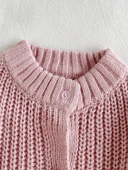 Baby Girl Bow Decor Cardigan