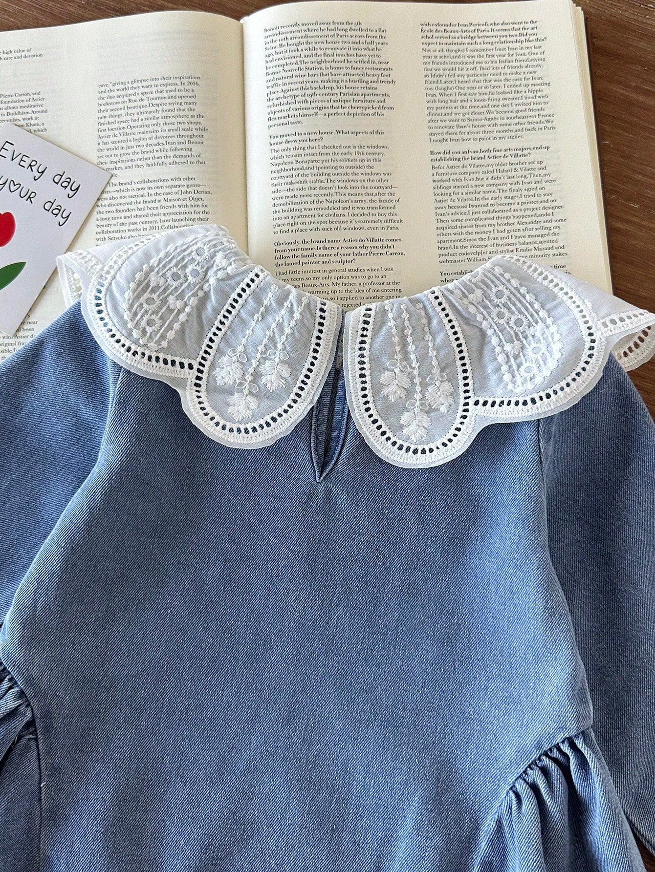 Baby Girl Spring/Autumn Long Sleeve Dress, Peter Collar Lace Trim Delicate Soft Long Sleeve With Side Pleats Loose A-Line Skirt, Fresh Korean Style Daily Outing Outfit Gentle Versatile, Baby Gir