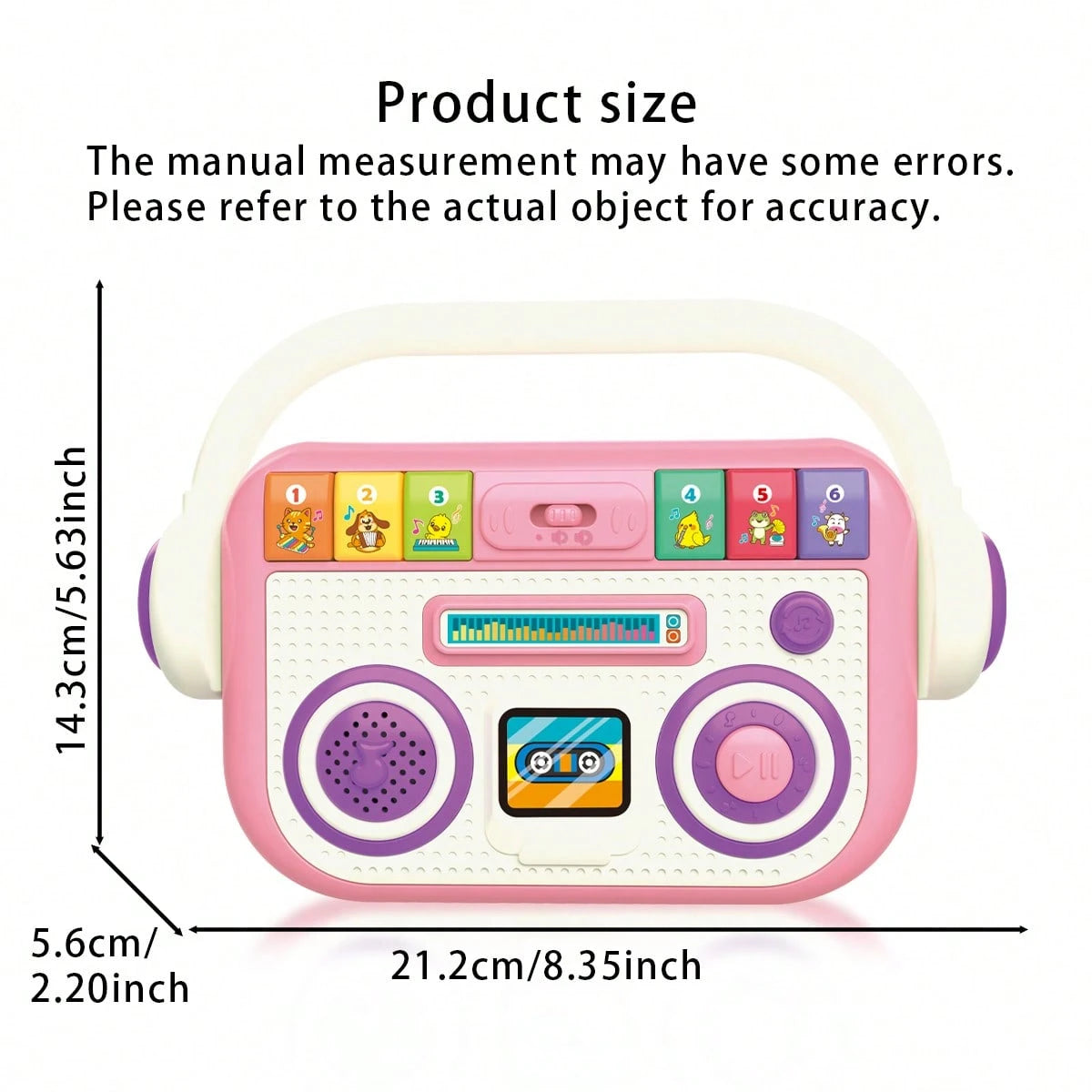 Baby Learning Music Player Simulation Radio With Lights And Songs, For Infants 12 Months And Older, Toddler Radio Design Music Toy, Baby Music Light Toy, Parent-Child Toy Gift