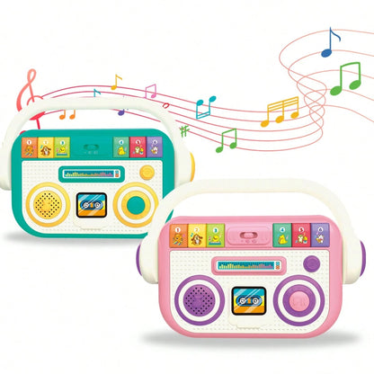 Baby Learning Music Player Simulation Radio With Lights And Songs, For Infants 12 Months And Older, Toddler Radio Design Music Toy, Baby Music Light Toy, Parent-Child Toy Gift