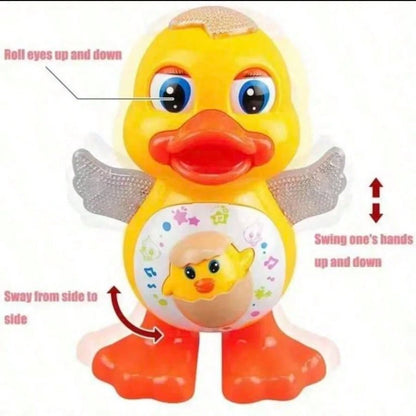 Baby Musical Duck Toy, Dancing Crawling Glowing Belly Play Toy, With Music And Lights, Perfect Easter Gift For Infants And Toddlers