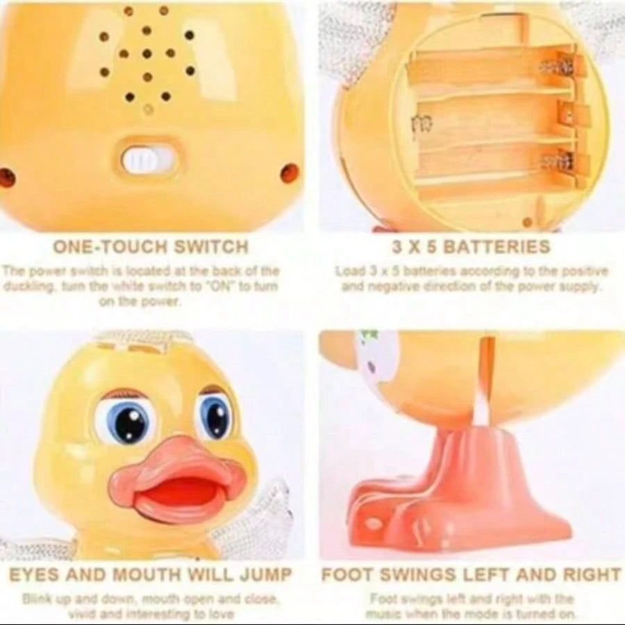 Baby Musical Duck Toy, Dancing Crawling Glowing Belly Play Toy, With Music And Lights, Perfect Easter Gift For Infants And Toddlers