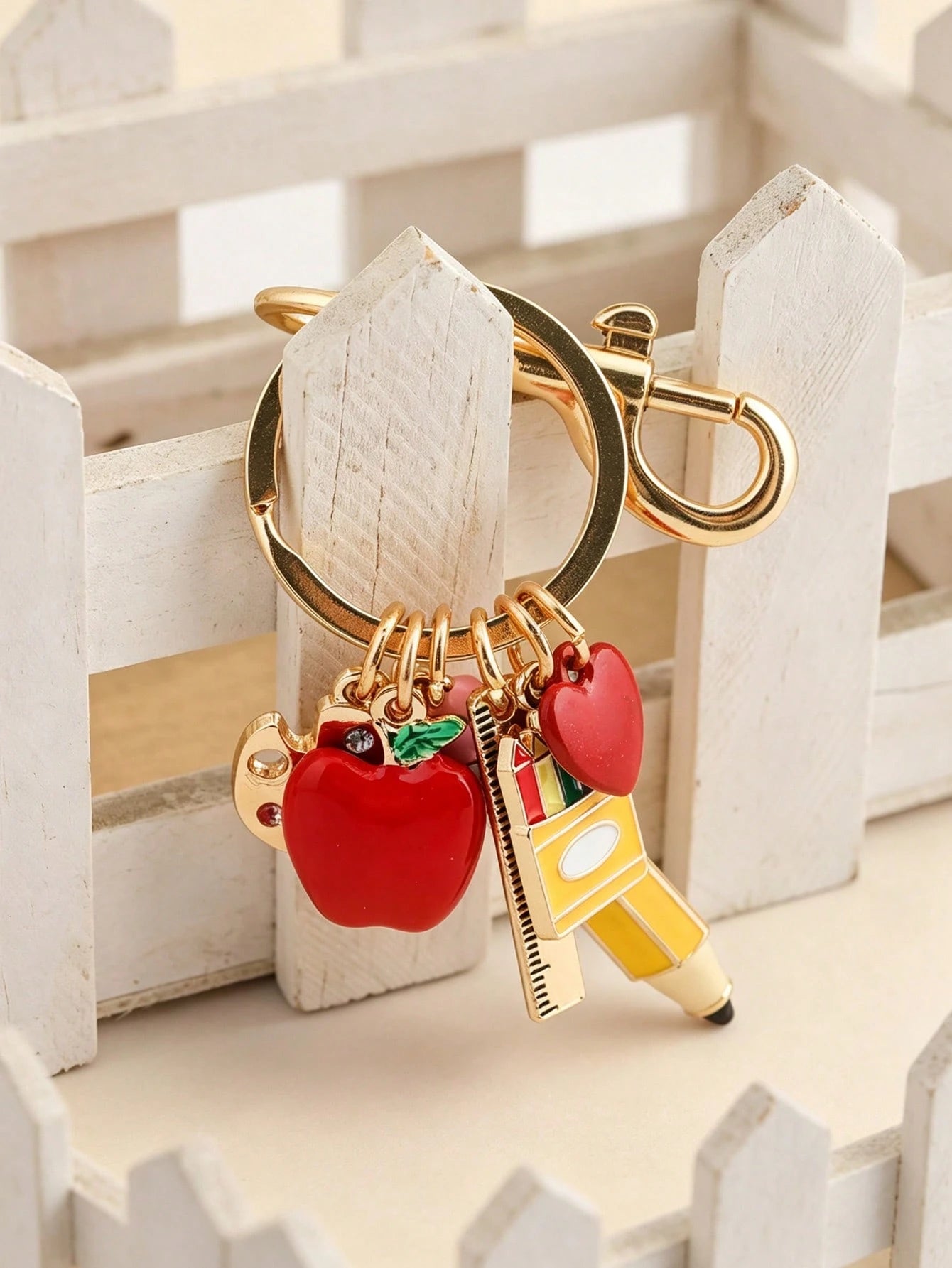 Back-To-School Gift Keychain, Teachers' Day Creative Pencil And Ruler, High-End Bag Pendant, Student Back-To-School Gift