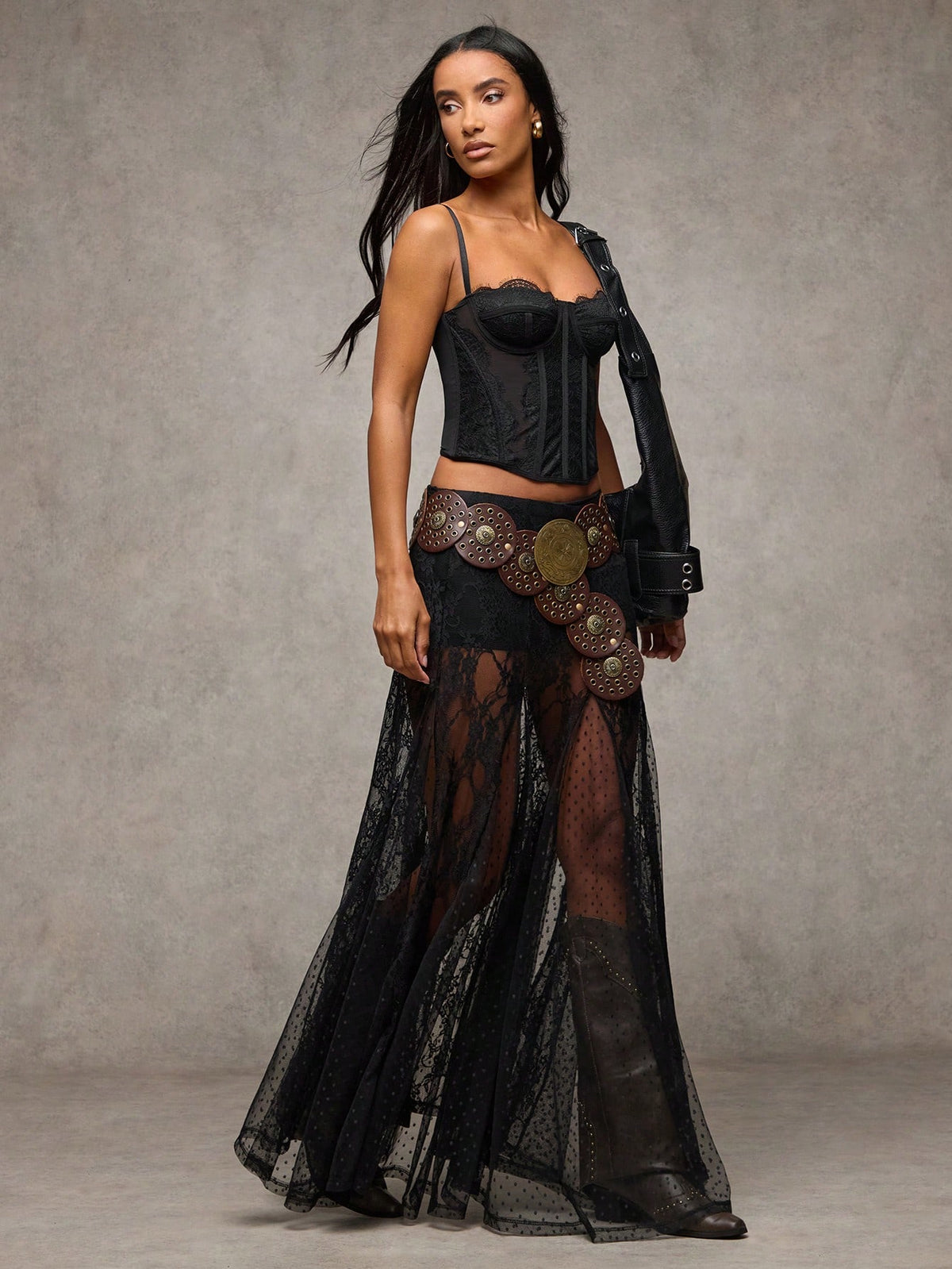 BAE Lace See-Through Low-Waist Skirt, Women Country Music Concert/Beach Resort,Valentine's Day, Valentine For Women