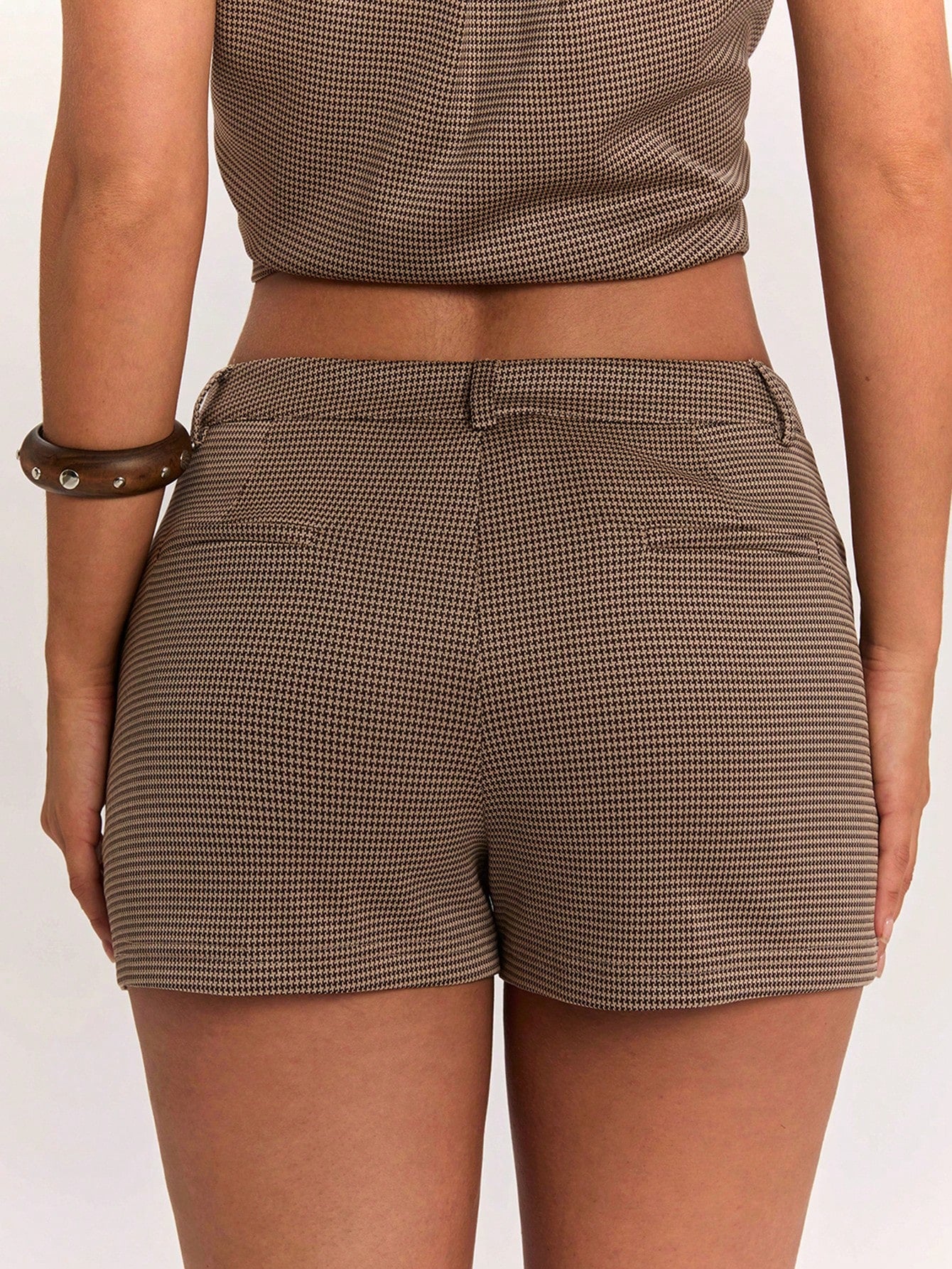 BAE Women's Casual Daily Commute Simple Solid Color Low Waist Side Pocket Shorts, Summer