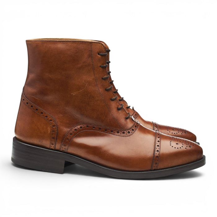 'Balmoral' Brown Leather Boots UK 6.5