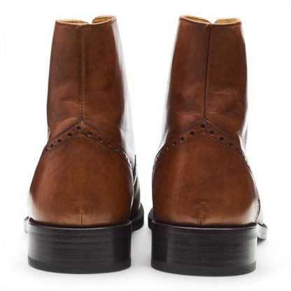 'Balmoral' Brown Leather Boots UK 6.5