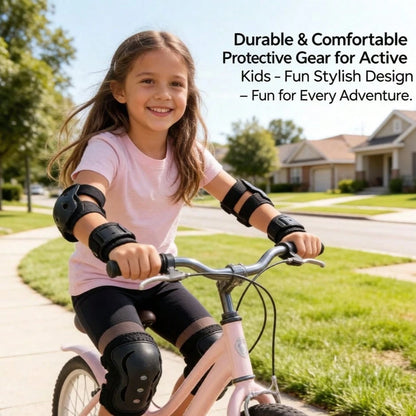 BAT DEICIDE 6PCS Kids Protective Gear CPSIA Certified: Knee Pads Elbow Pads Wrist Guards For Skateboard Cycling Scooter Skating Balance Bike 2-5Y, Back To School