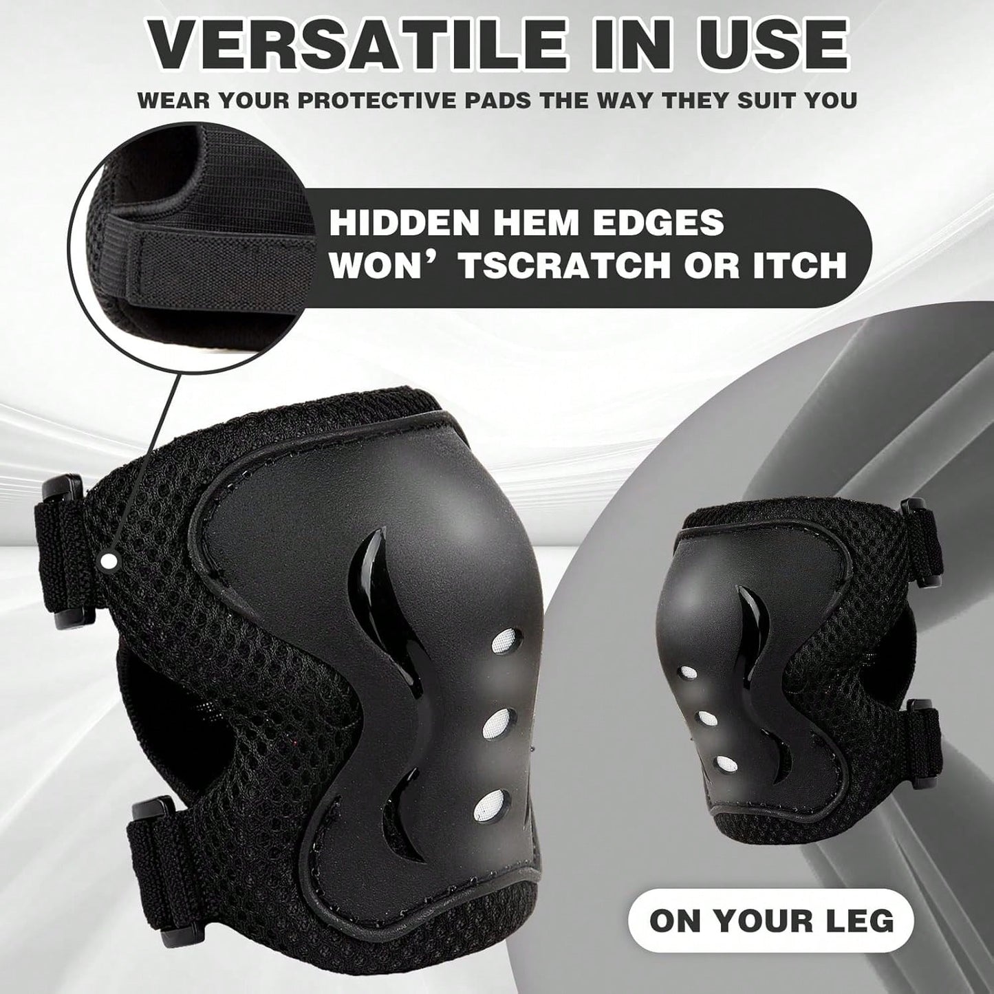 BAT DEICIDE 6PCS Kids Protective Gear CPSIA Certified: Knee Pads Elbow Pads Wrist Guards For Skateboard Cycling Scooter Skating Balance Bike 2-5Y, Back To School
