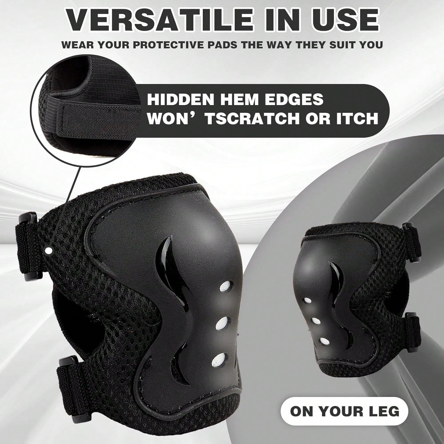 BAT DEICIDE 6PCS Kids Protective Gear CPSIA Certified: Knee Pads Elbow Pads Wrist Guards For Skateboard Cycling Scooter Skating Balance Bike 2-5Y, Back To School