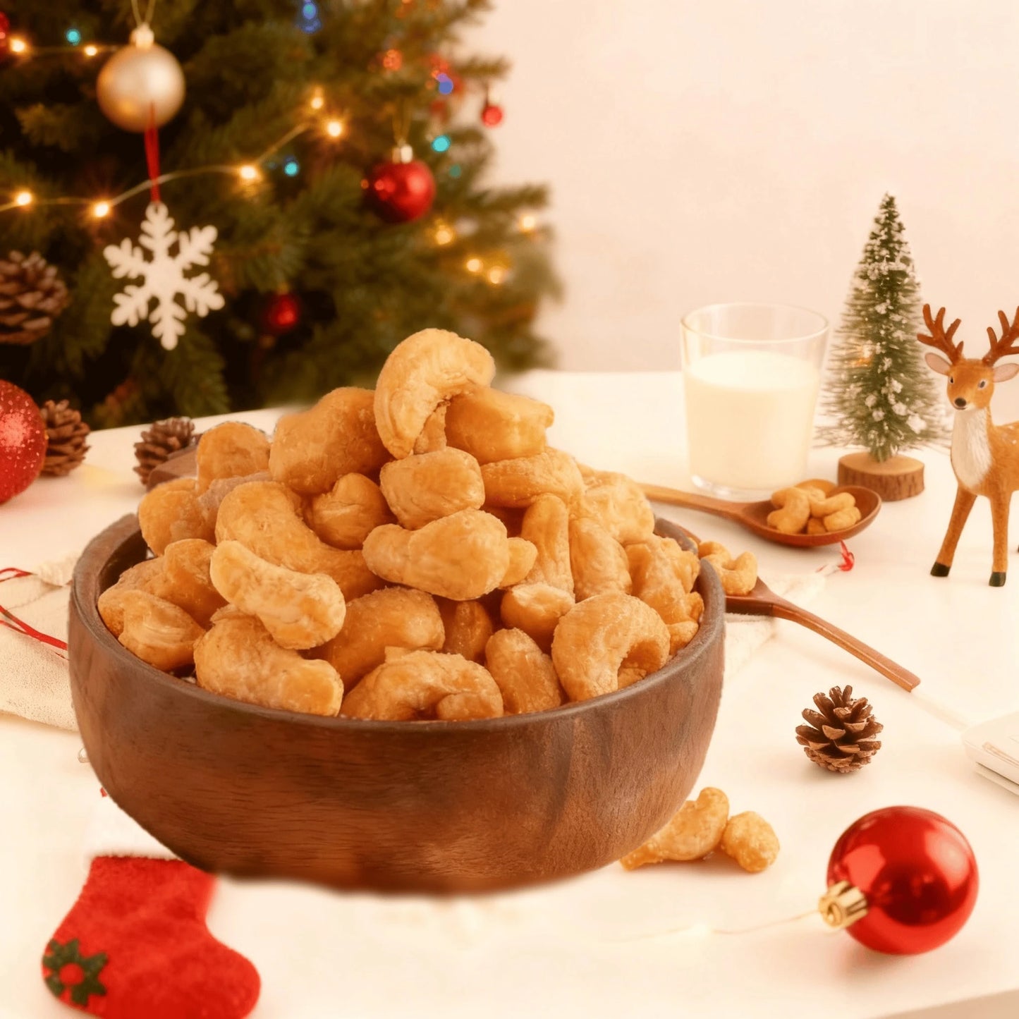 BE&CHEERY 3 Bags Of Cashews/10.58 Ounces, Ready To Eat Nuts, Shellless Pure Nuts, Salty And Crisp, High Plant Protein Content, Delicious Nut Snacks, Suitable For Valentine's Day Gifts, Drama Snacks, A