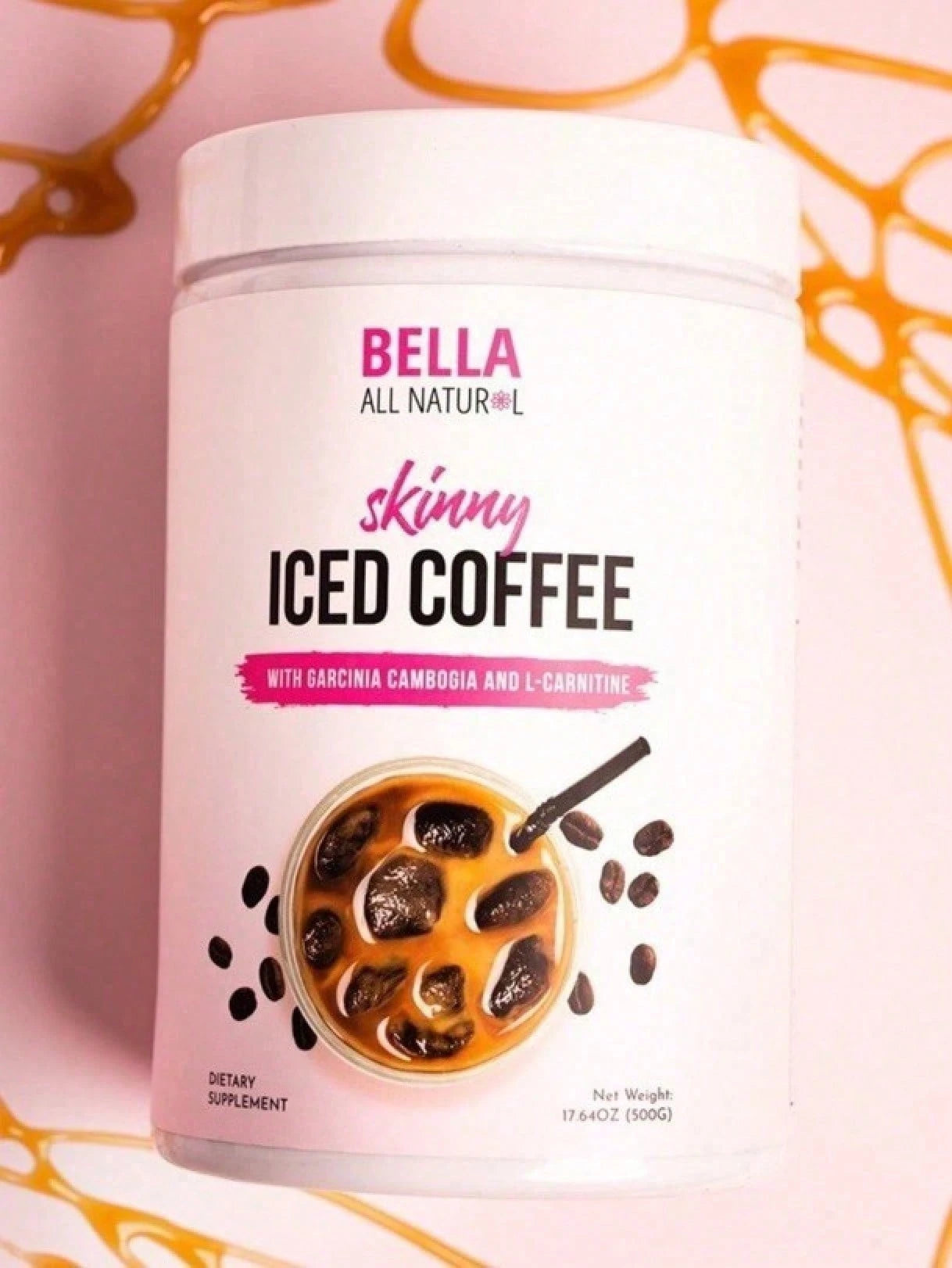 Bella Skinny Iced Coffee- Boost Metabolism, Burn Fat & Curb Cravings| Low-Calorie Dietary Supplement With Arabica Coffee| 17.6oz