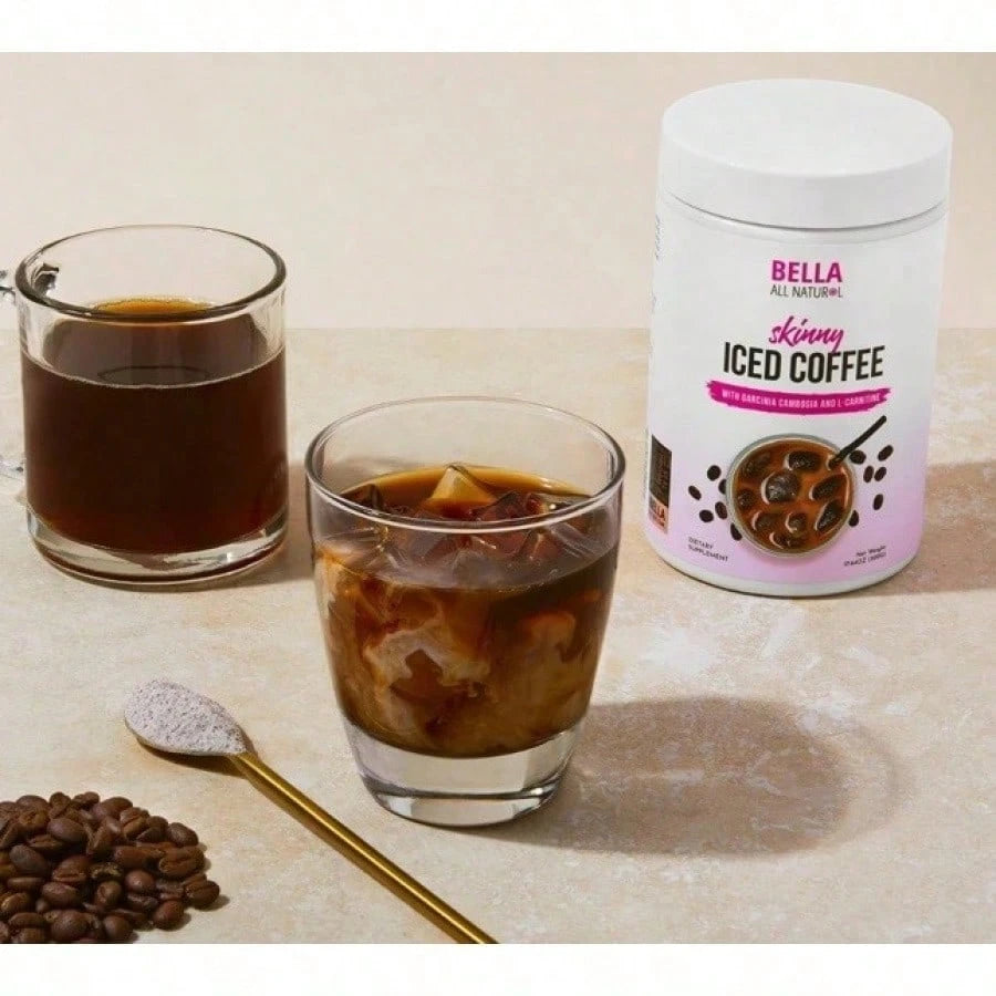 Bella Skinny Iced Coffee- Boost Metabolism, Burn Fat & Curb Cravings| Low-Calorie Dietary Supplement With Arabica Coffee| 17.6oz