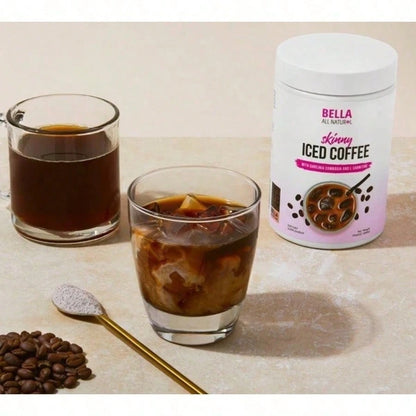 Bella Skinny Iced Coffee- Boost Metabolism, Burn Fat & Curb Cravings| Low-Calorie Dietary Supplement With Arabica Coffee| 17.6oz