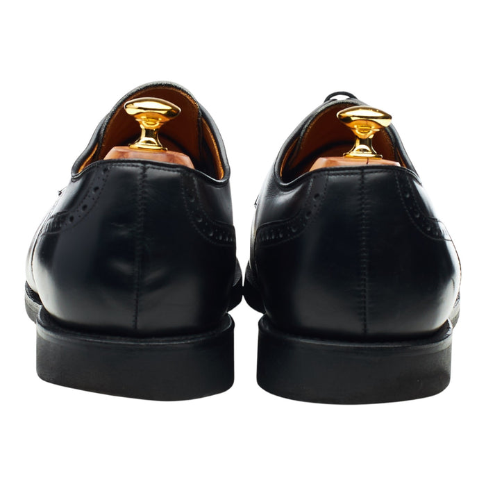 'Benton' Black Leather Cap Toe Derby UK 11.5 US 12 EE