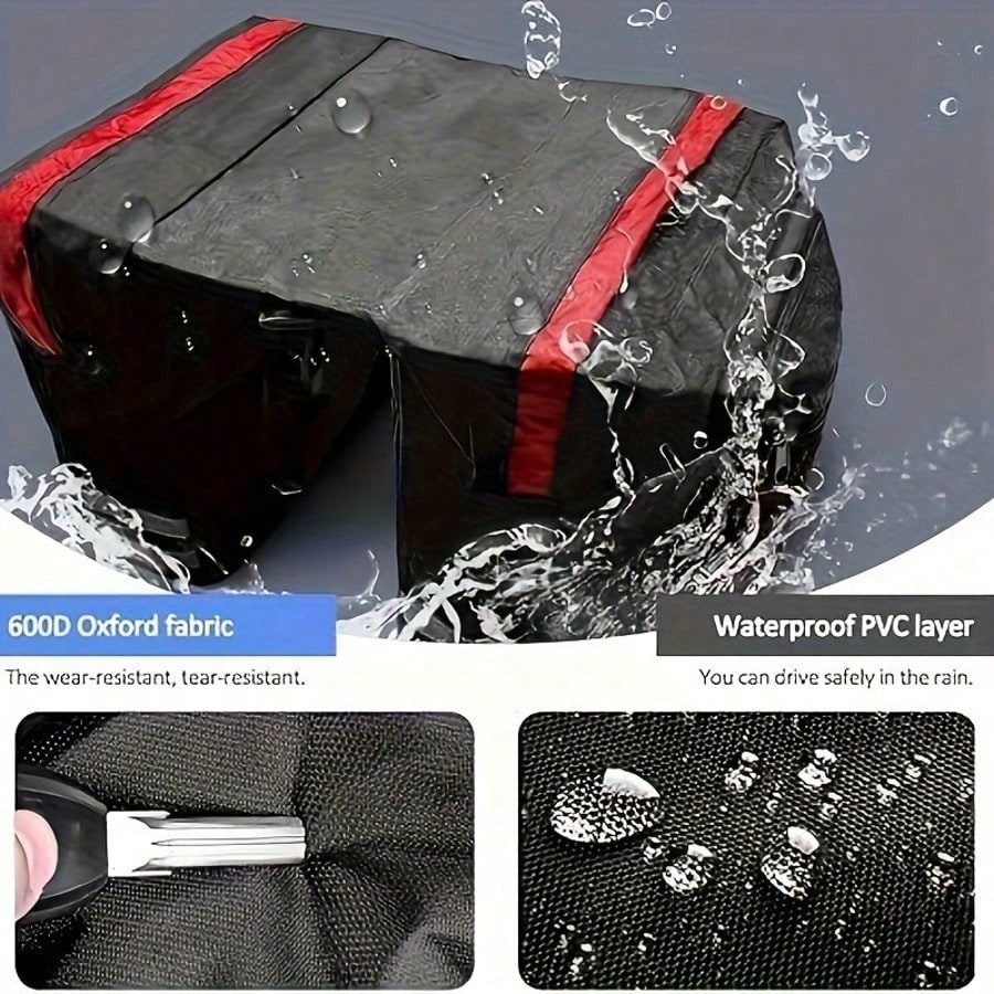 Bicycle Saddle Bag, Decorative Bicycle Backpack, Adjustable Hook Bicycle Bag, Mountain Bike Road Bike Rear Seat Rear Bag, Outdoor Cycling Sports, Large Capacity, Waterproof, Supports Long Distance Cyc