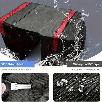 Bicycle Saddle Bag, Decorative Bicycle Backpack, Adjustable Hook Bicycle Bag, Mountain Bike Road Bike Rear Seat Rear Bag, Outdoor Cycling Sports, Large Capacity, Waterproof, Supports Long Distance Cyc