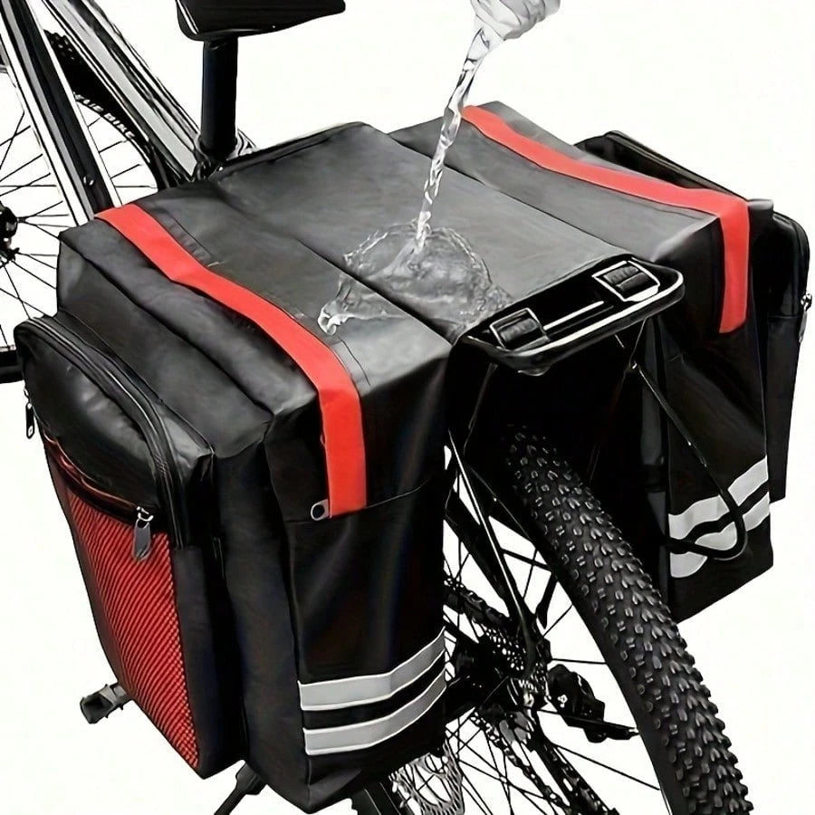 Bicycle Saddle Bag, Decorative Bicycle Backpack, Adjustable Hook Bicycle Bag, Mountain Bike Road Bike Rear Seat Rear Bag, Outdoor Cycling Sports, Large Capacity, Waterproof, Supports Long Distance Cyc