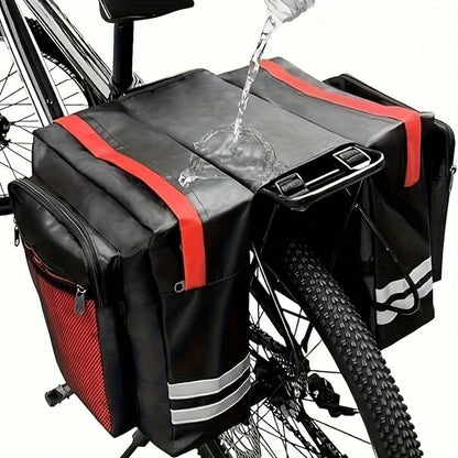 Bicycle Saddle Bag, Decorative Bicycle Backpack, Adjustable Hook Bicycle Bag, Mountain Bike Road Bike Rear Seat Rear Bag, Outdoor Cycling Sports, Large Capacity, Waterproof, Supports Long Distance Cyc