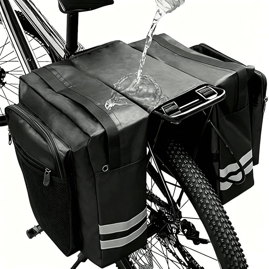 Bicycle Saddle Bag, Decorative Bicycle Backpack, Adjustable Hook Bicycle Bag, Mountain Bike Road Bike Rear Seat Rear Bag, Outdoor Cycling Sports, Large Capacity, Waterproof, Supports Long Distance Cyc